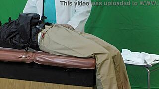 scarlett johnson undergoes medical vaginal inspection in main session one