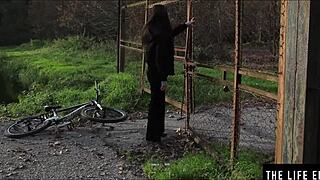 I, the perfect country girl, frig myself hard by the fire, reaching orgasm.