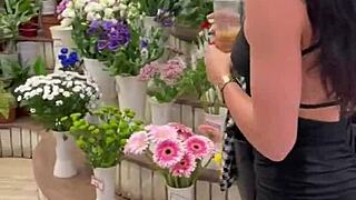 Public Flashing and Quick Fuck in Dressing Room With Big Cock