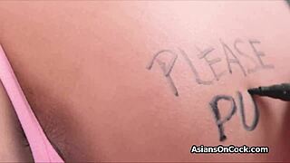 Asian Roomies Super Sloppy Blowjob For Cam Show