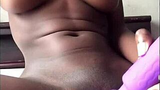 Petite Ebony Curvy Teen Alone In Bedroom