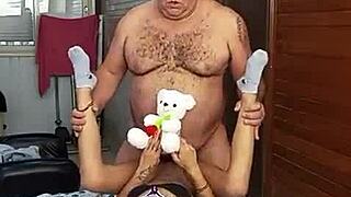 i can't believe how sexy this hairy muscular bodybuilder looks in lingerie!