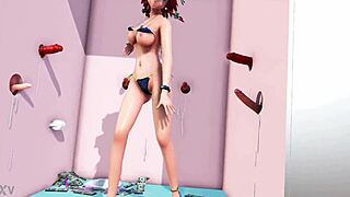 Intimate Valentine's Day orgy with threesome