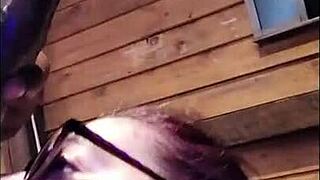 White Slut Wife Obsessed with Sucking Big Black Cock