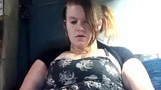 Masturbation session in a tight dress with toys