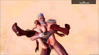 Stepdaughter's Tight Ass Anal Fuck, Blowjob, Cumshot in 3D Anime Redhead Teen