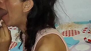 Colombian Sucks Neighbor's Juicy Dick