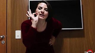 Wife's friend gives me a hidden blowjob