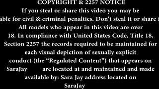 Wow! Latina Nicky Ferrari fucked by Sara Jay on couch