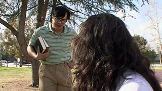 Gia Steel, a troubled teen 18+, hides a horny side. Her wild pussy craves deep action always.