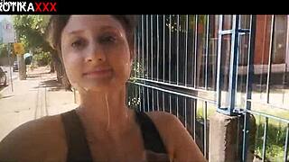 Sadira hotwife endures intense face fucking and cumwalking in erotic scene