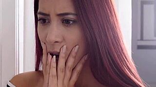 Rim4k Girl Catches Man Jerking to VR Porn, Offers Rimming Instead.