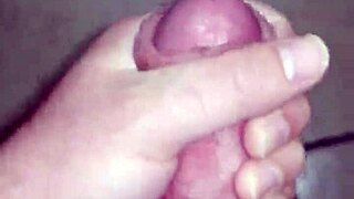 Solo masturbation session with detailed strokes