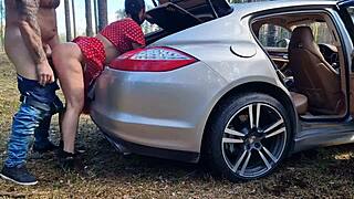 Caught Banging in Forest, Wanna See Her Natural Tits?