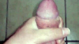 Solo masturbation session with detailed strokes