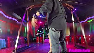 Latina Slut Dominated with Dildo in Squirt Show