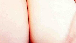 a cougar spreads her big pussy lips in a wet flashing moment.