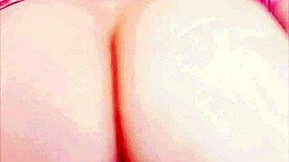 a cougar spreads her big pussy lips in a wet flashing moment.