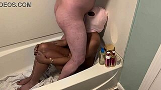 Gagging in Bathtub with Throat Action and Cum on Eye