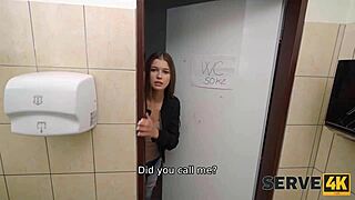 Serve4k Toilet Revenge with Czech Shaved POV Action.
