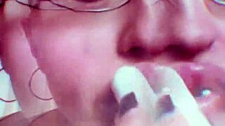 This chick with nude lips is so hot!