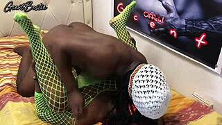 rough black couple fucking hard and fast