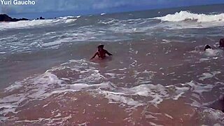 Hot Wife Shows All on Nudist Beach