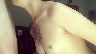 Pretty Wife Trained For Deepthroat, Swallows Cock Whole Fast, Held Head, No Cum Wasted