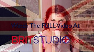 This british redhead is fucking her tight cunt with a dildo, so hot!