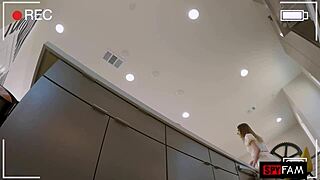 Camilla Cream begs for stepdad's big cock after catching him stroking hard