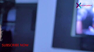 Horny Visitor Teases in Red Sheer for Subscribers