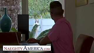 Naughty America Scarlett Bloom Fucks Neighbor Minutes After Meeting
