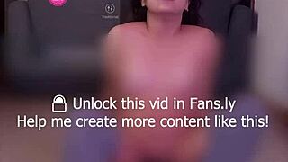 Filipina Girl Does Sit Ups With Toy In Both Holes