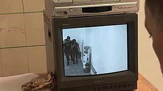 Caprice Jane and Paige Ashley lick slits and pound with dildo