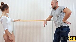 yo, wanna watch this insane ballerina bang with a lucky creampie guy?