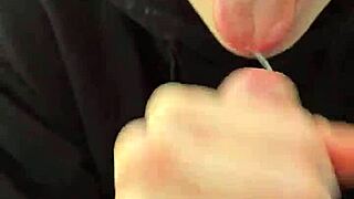 A Smoke And A Blowjob Turn Into Hot Cum Swallowing