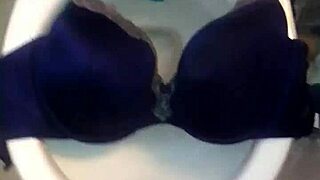 Step Sister in 40DD Bra Receives Intense Cumshot on Panties
