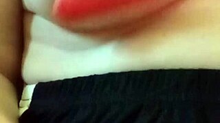 gretala shows off her huge natural tits and big nipples in extreme fetish balloon play