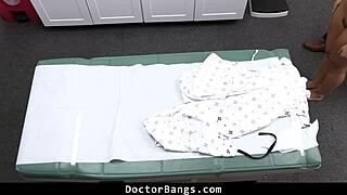 so april olsen just drops to her knees and starts working the doctor's huge rod at doctorbangs, no shame