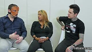 Weird chick dragged to anal asylum for brutal painful therapy.