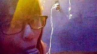 sometida le gusta tragarse la verga completa junto con las bolas, whore lick latina cum in mouth ball licking choking homemade moaning amateurs compilation