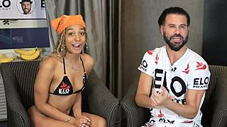 addis fouche plays rock paper scissors and swallows the cream in sexy casting interview