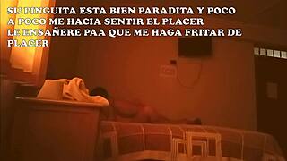 The wife is shared by her husband with his godson, whom she debuts and enjoys fully