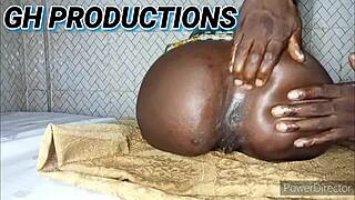 little african teen 18+ slut gets tight ass fingered and twerks for daddy in wild play