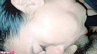 i gave a huge blowjob with creampie in mouth and swallowed all cum