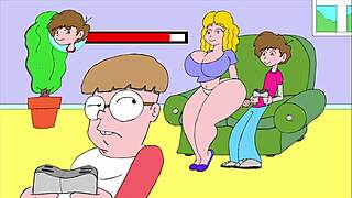 relaxing on the couch with a comic