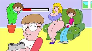 relaxing on the couch with a comic