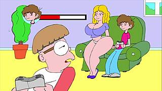 relaxing on the couch with a comic