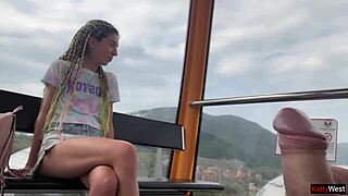 hey, watch this girl jerk me off on a ferris wheel! 😜