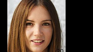 Mistress Kittiwips ties up submissive hubby for French audio JOI